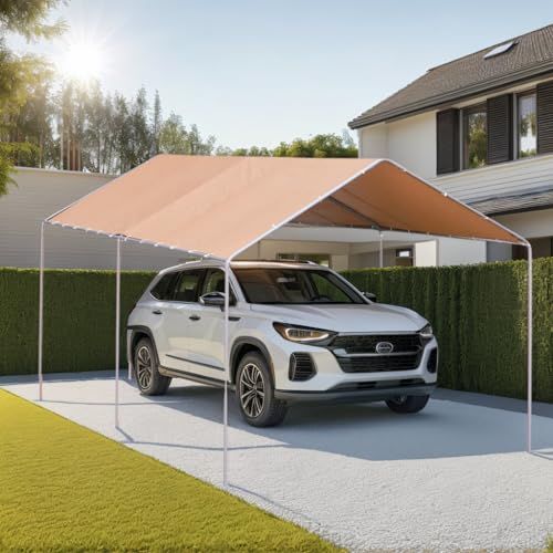 迅速に発送】大カーポート UVカット 3×6m 車庫 防雨 ガレージテント 車庫 お祭り 倉庫 ガレージテント カーポート 軽自動車用 大型 車 駐車  スチール製 頑丈 仮設倉庫 タープテント UPF50+ DIY 日本語取扱説明書付き (長さ6*幅3*高さ - メルカリ