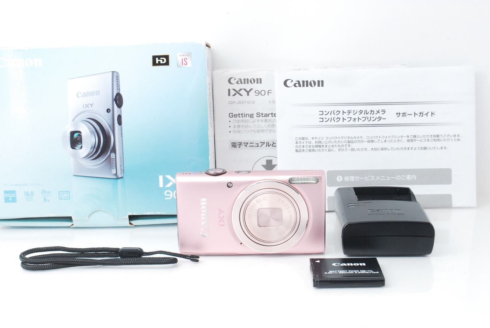 ☆可愛いピンク！スタイリッシュボディ！元箱付き☆キヤノン IXY 90F