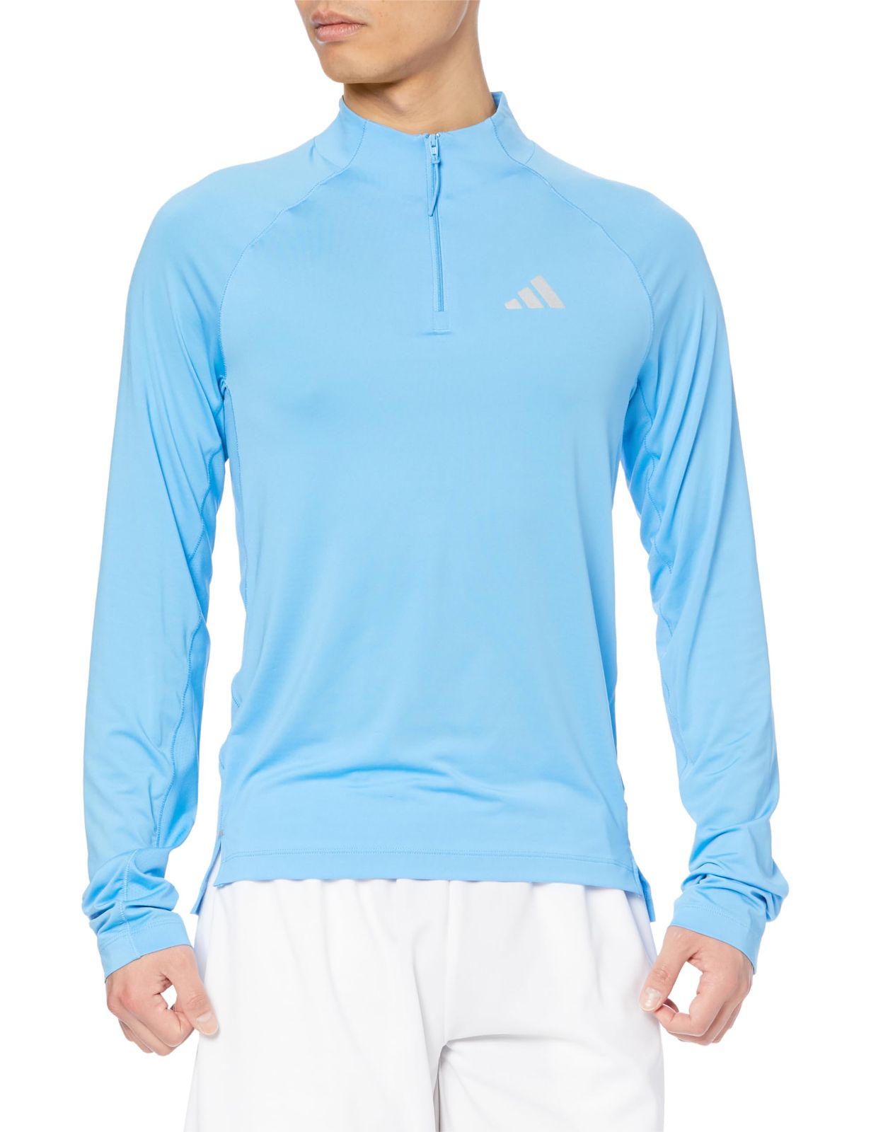 アディダス スウェット GYM+ クウォーターZIPトップ メンズ KLV84 セミブルーバースト (IR5883) 2XL [セミブルーバースト(IR5883)] [J/2XL]