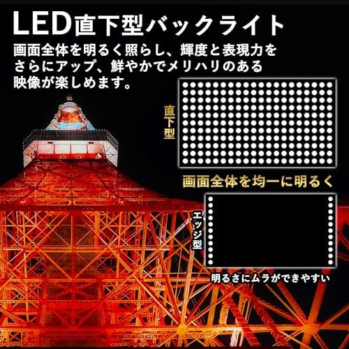 山善 テレビ Wチューナー 液晶 24インチ ハイビジョン QRTN-24W2K☆m