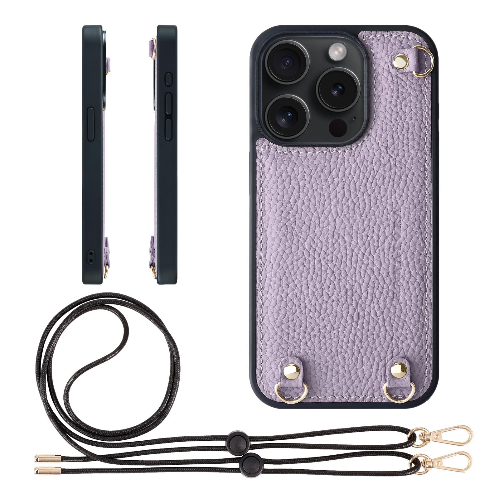 新品 HANATORA for iPhone 15Pro ケース MagSafe 対応 本革 耐衝撃 