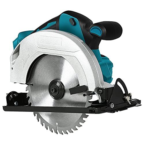 Abeden 充電式マルノコ18 V コードレス丸鋸 充電式丸ノコ 刃径180 mm コードレス マルノコ ブラシレスモーター 搭載 造作家具 修理作業 木材 合板 金属パイプ アルミニウム プラスチック 切断 建設現場 DIY用 最大切り込み深さ 0°時 m