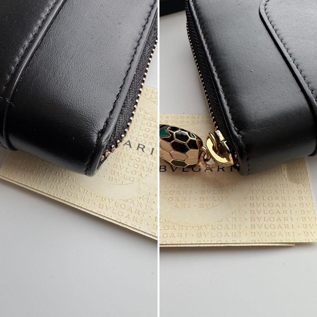 【美品】 BVLGARI ブルガリ セルペンティ L字ファスナー 長財布 BVLGARI（ブルガリ） 【ウィンターSALE☆30%OFF】ブルガリ 長財布 L字