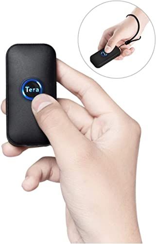 Tera 小型 バーコードスキャナー 2次元 1次元 QRコード対応 技適マーク付き 有線＆無線 USB 2 4 G Bluetooth対応 液晶表示バーコード読み取り 連続読み込み 充電式 手持ち式 ワイヤレス 図書館 店舗 オフィス 物流 379 eedea