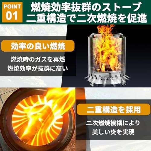 迅速に発送】ウッドストーブ ネイチャーストーブ 2次燃焼 焚き火台