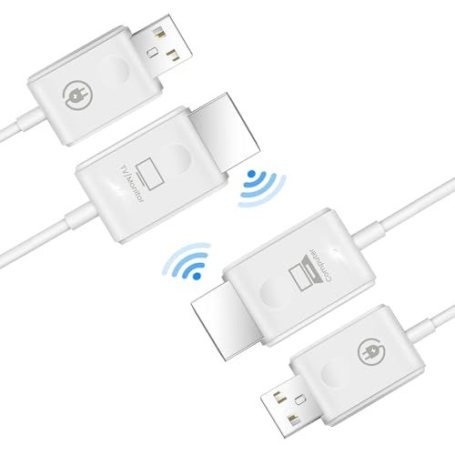 avedio links ワイヤレスHDMI 無線化 ワイヤレス送受信機 ミラーリング ワイヤレスHDMIエクステンダー 低遅延 1080 PフルHD 50 m無線伝送 WIFI 設定不要 5 GHz 画面音声同期 PC ノートパソコン モニター HDTV プロe