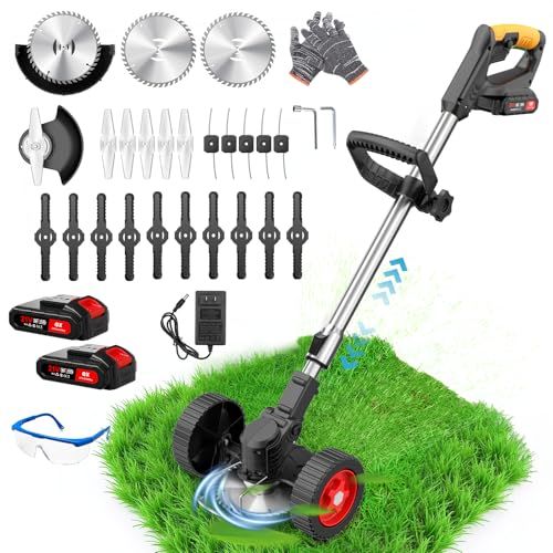 草刈り機 充電式草刈り機 1880W高出力 21V 2*2000mAh大容量 強力電動