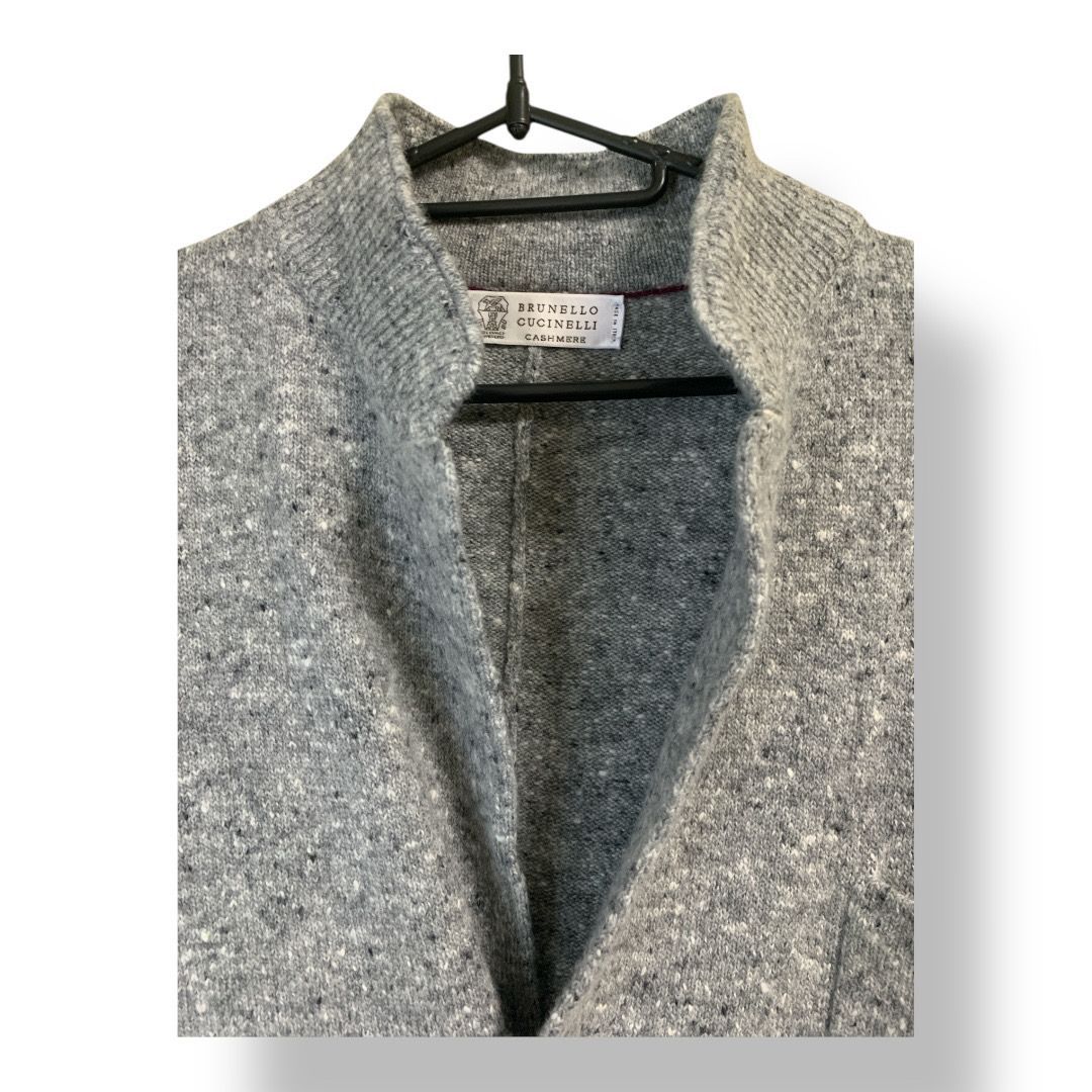 BRUNELLO CUCINELLI カシミヤ カーディガン グレー50 BRUNELLO CUCINELLI カシミヤ カーディガン グレー50 2025年最新