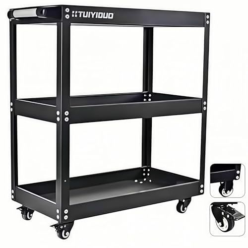 三段 【耐荷重200kg】合金鋼 ツールカート 工具ワゴン 工具カート