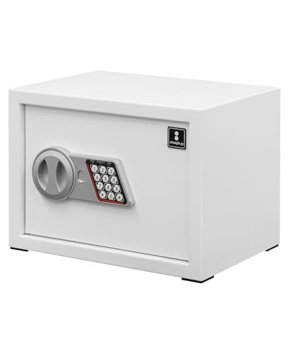 ottostyle jp 金庫 家庭用 小型 大型 テンキー式 A 4対応 防犯 店舗 棚 保管庫 盗難防止 暗証番号 3桁?8桁 乾電池式 電子金庫 電子ロック アラーム アンカーボルト付き 鍵付き 緊急キー2本付 LEDライト おしゃれ m