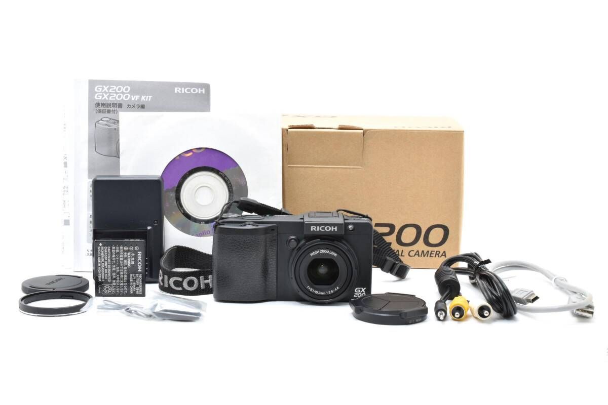 【美品 最速発送】リコー RICOH GX 200 ☆極上品☆リコー RICOH GX200 元箱付き ショット数794回☆ W0113