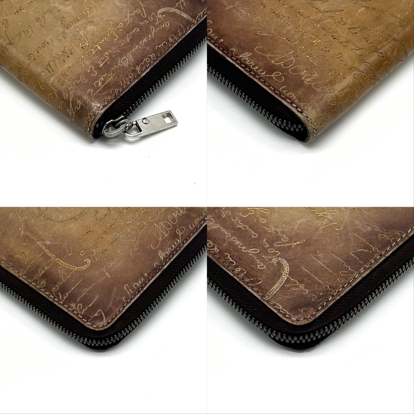 美品 Berluti ベルルッティ イタウバ ロングジップウォレット 