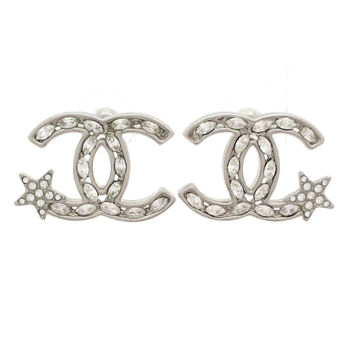 CHANEL(シャネル) ピアス - A99084 シルバー ココマーク/スター（星