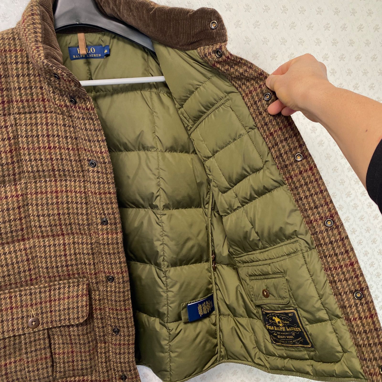 ♻️美品♻️ポロラルフローレン♻️ダウンベスト♻️ブラウン 