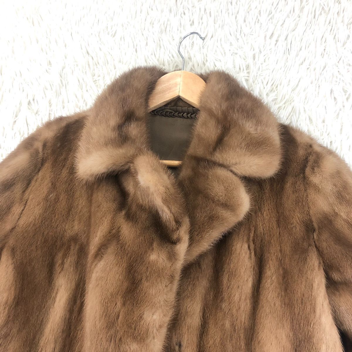 デミバフミンク ファーコート ミンクコート リアルファー 貂 本毛皮