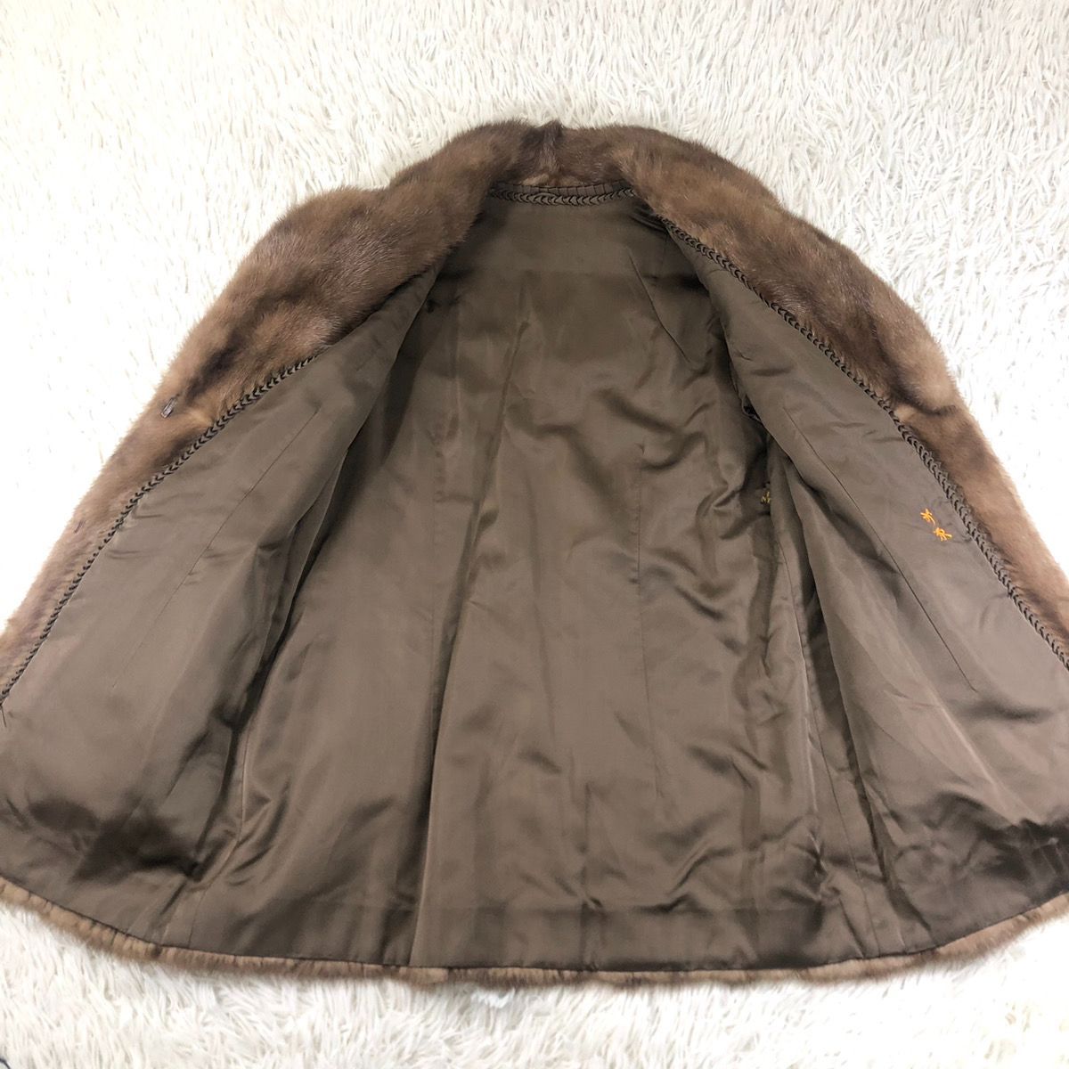 デミバフミンク ファーコート ミンクコート リアルファー 貂 本毛皮