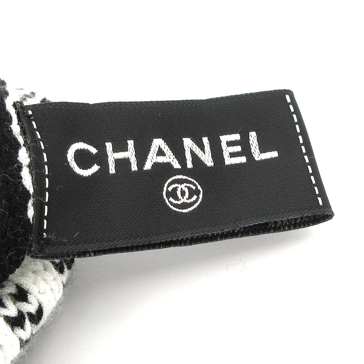 CHANEL(シャネル) 小物美品 黒×白 ゲートル/レッグウォーマー - メルカリ