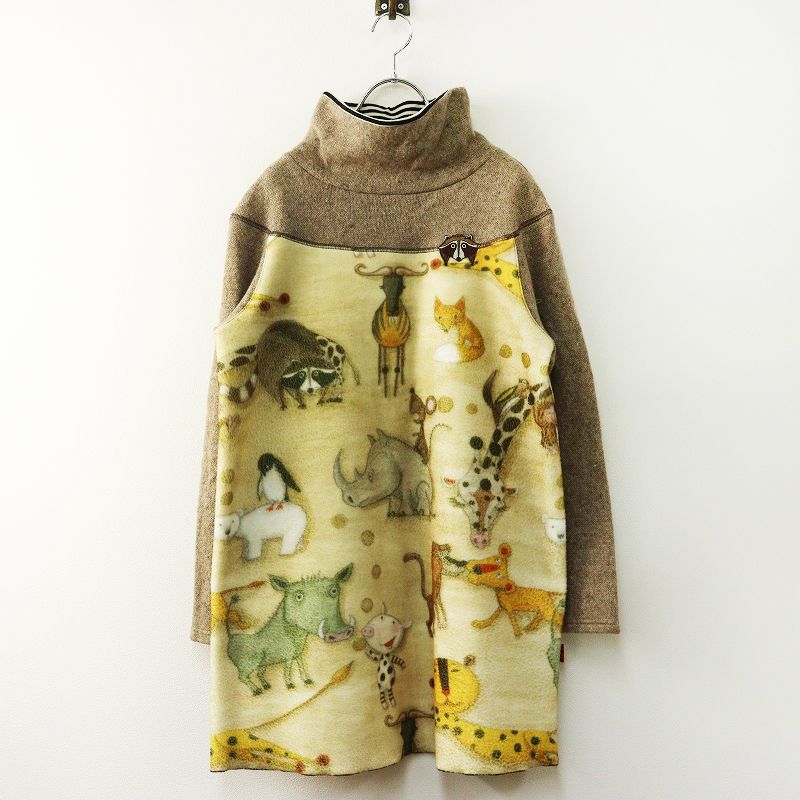 OLLEBOREBLA アルベロベロ　チュニック　アニマル　レオパード アルベロベロ オレボレブラ OLLEBOREBLA アライグマ刺繍 アニマル柄