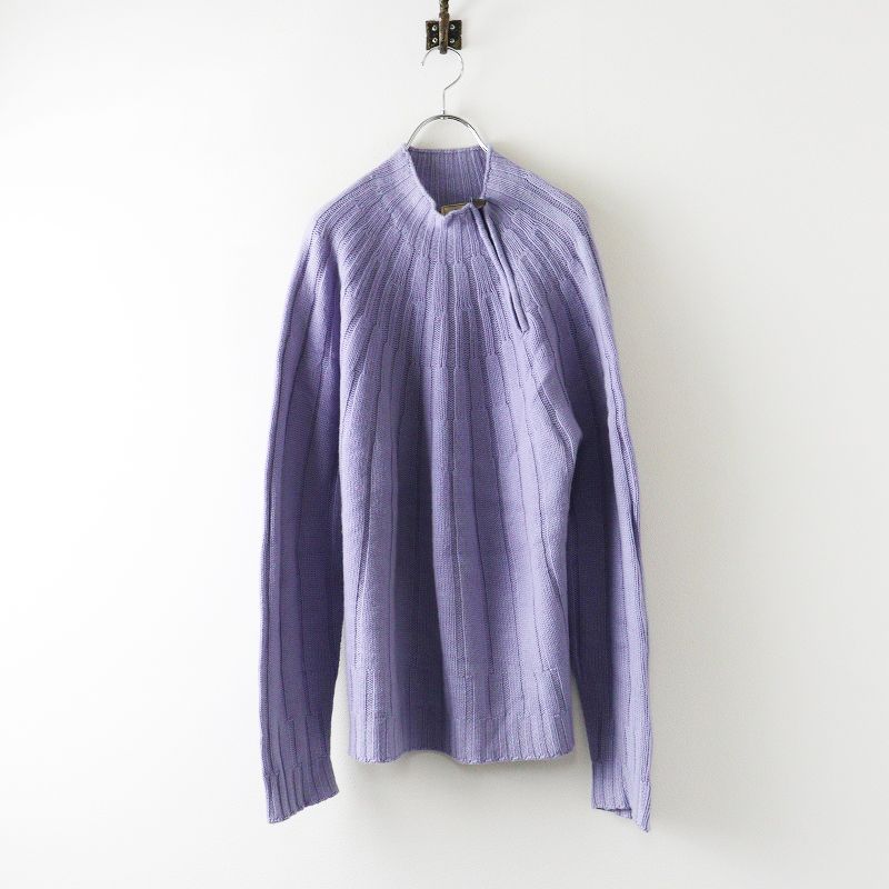 メンズ エルメス カシミヤ100% ハーフジップ ニット トップス S