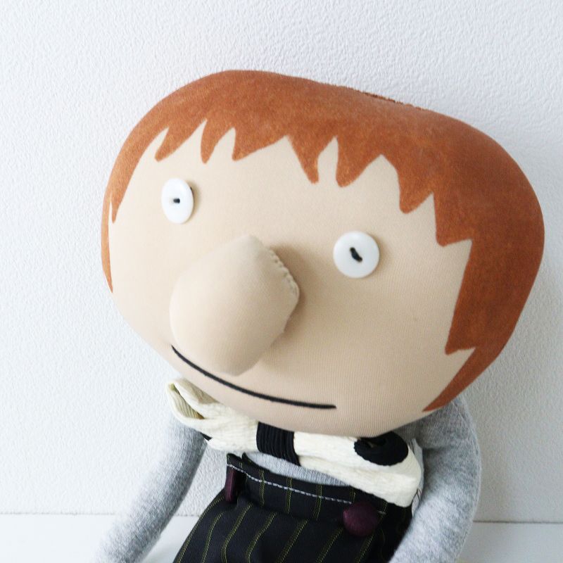  タグ付き ボビーダズラー BOBBY DAZZLER 男の子 ぬいぐるみ グレー 美脚 脚長 リボン ぬいぐるみ おもちゃ