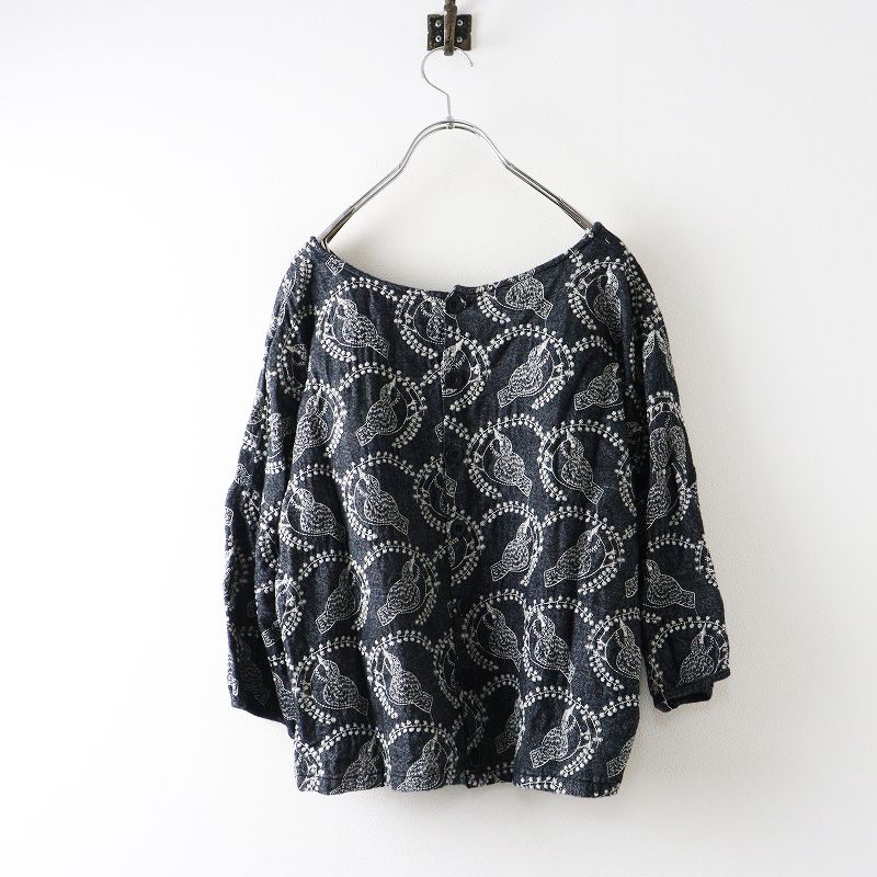マーブルシュッド marble SUD EMB LEAF&BIRD 刺繍ブラウス