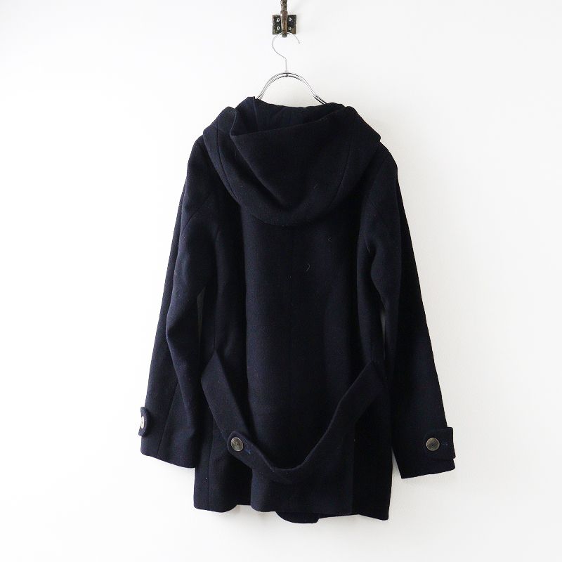 パラスパレス Pal'las Palace レザー使い ウールフーデッドコート 3