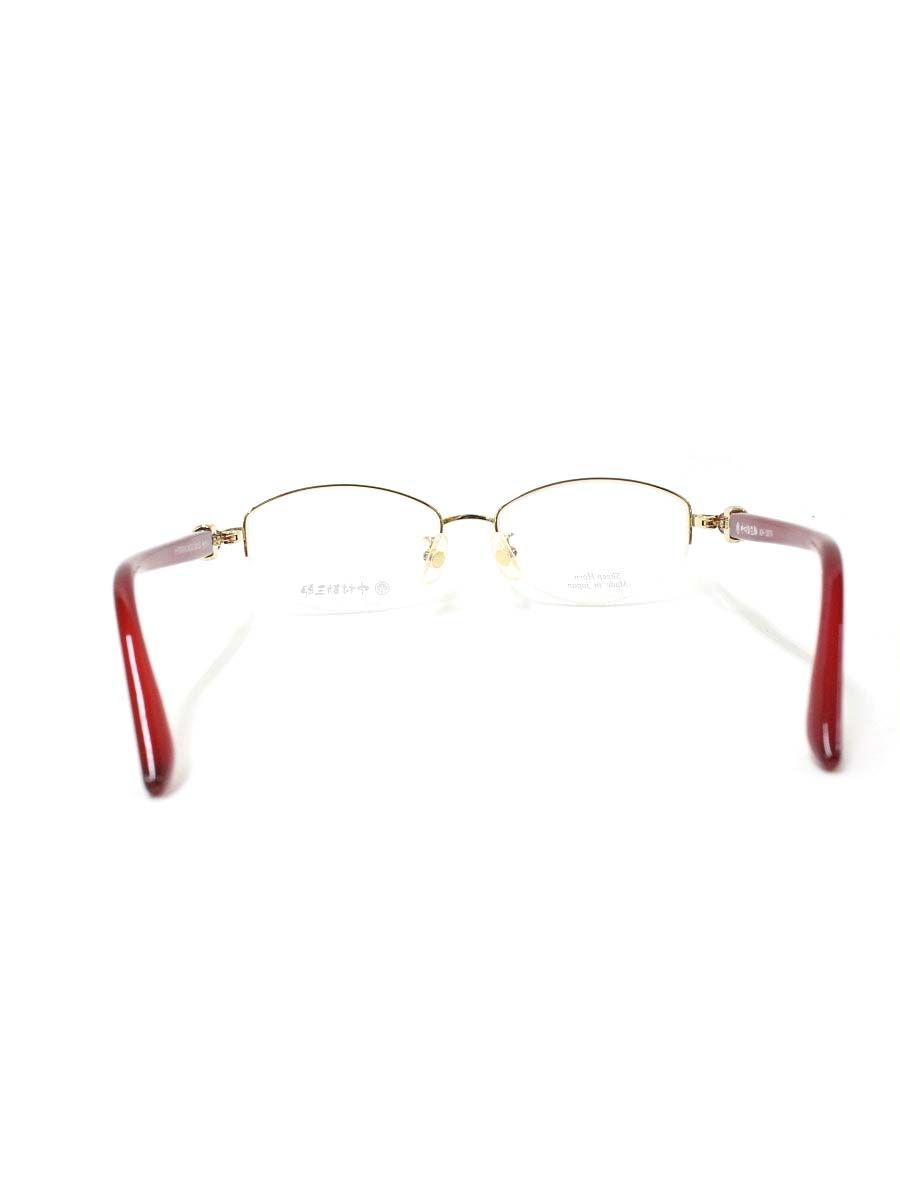 中村勘三郎 KN-2670 眼鏡 ゴールド/レッド ストーン付き スクエア  COL.C-2 ITNC1TQKDNNY 中村勘三郎 KN-2670 眼鏡 ゴールド/レッド ストーン付き スクエア COL