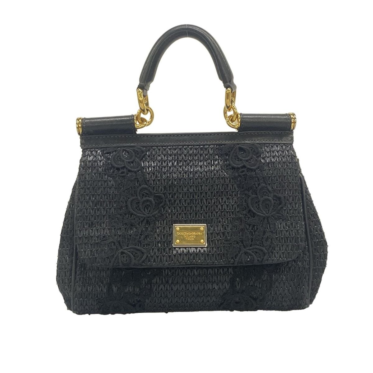 Dolce & Gabbana 黒レースハンドバッグ☆25000円→お値下げ中
