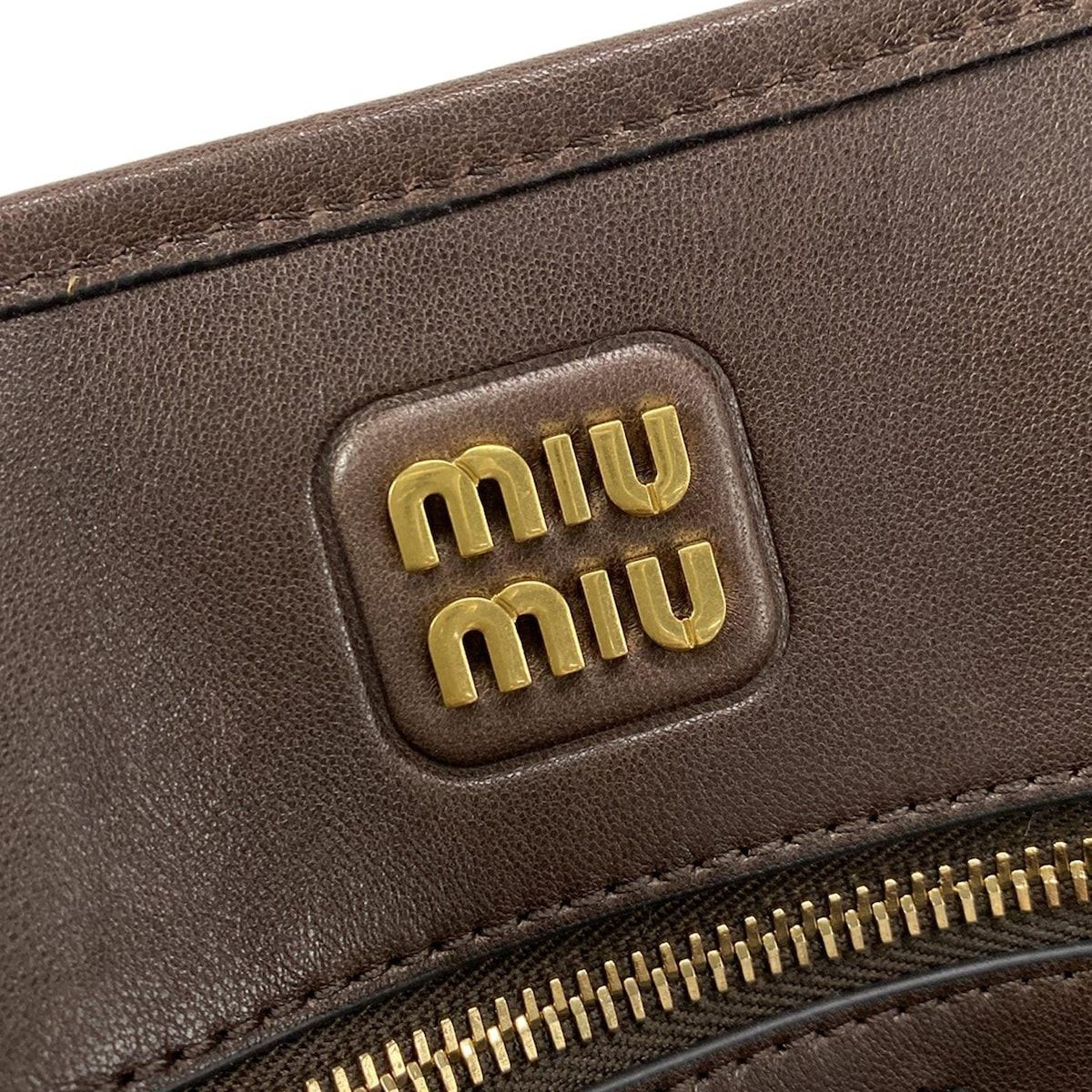 miumiu(ミュウミュウ) トートバッグ アバンチュール ダークブラウン 