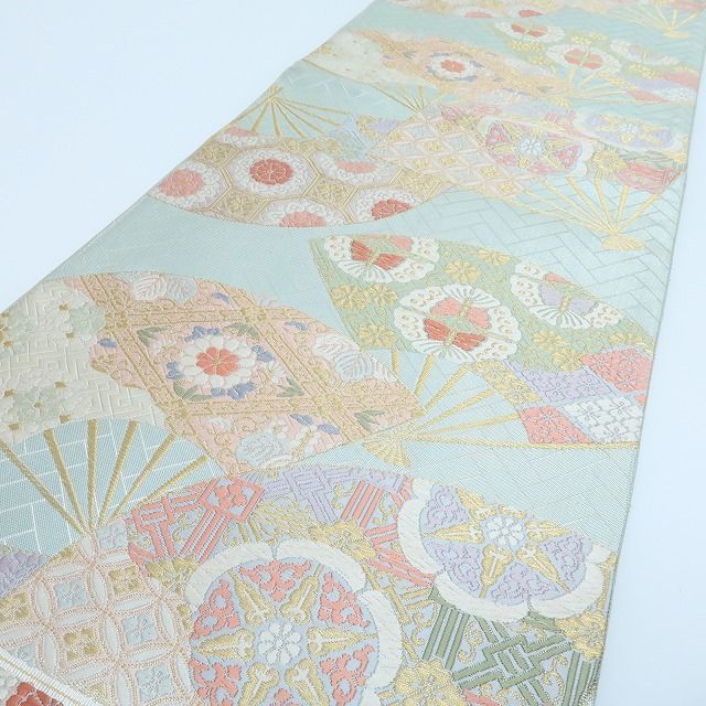 百華❀O-200◇正絹 蝶 華文 桐 菊 七宝 着物 袋帯 - メルカリ