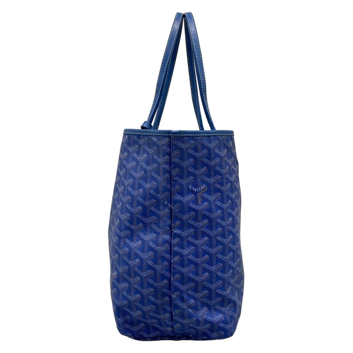 GOYARD(ゴヤール) トートバッグ サンルイPM ブルー レザー - メルカリ