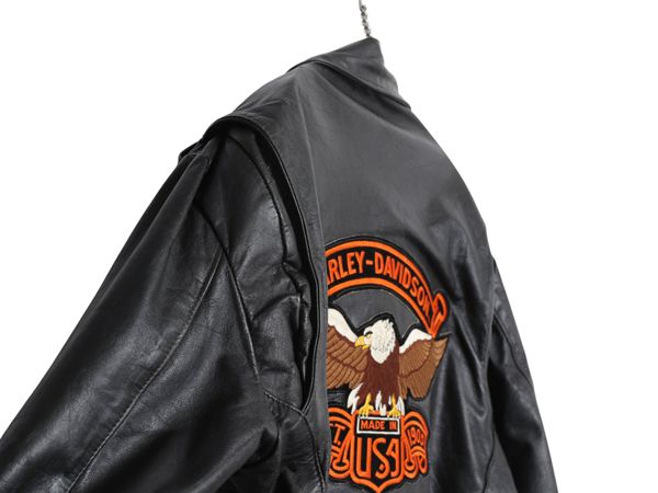お得なクーポン配布中!】 80s USA製 ☆ ハーレーダビッドソン 本革