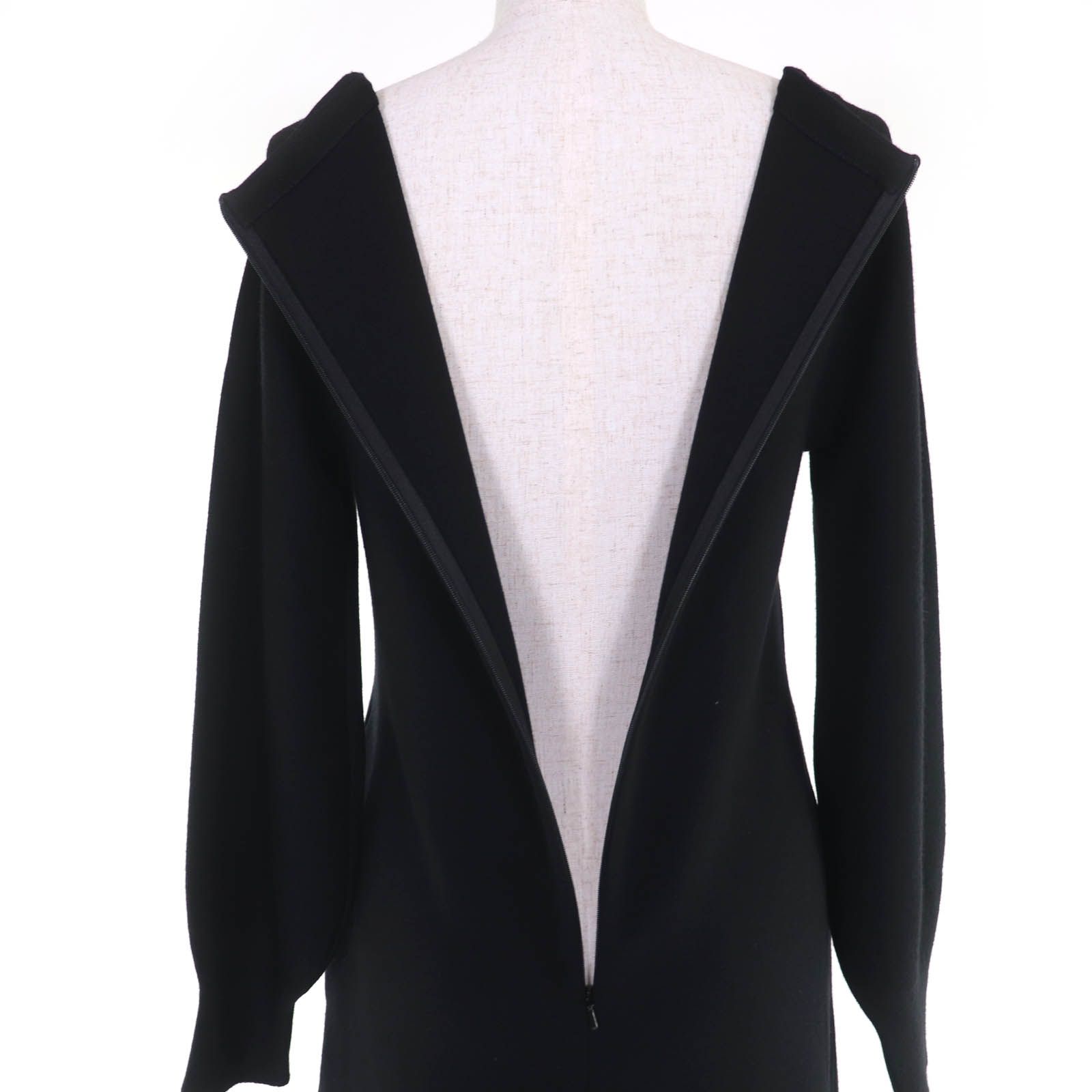 美品☆FOXEY フォクシー 39945 ウール100％ ボートネック 長袖ニット  