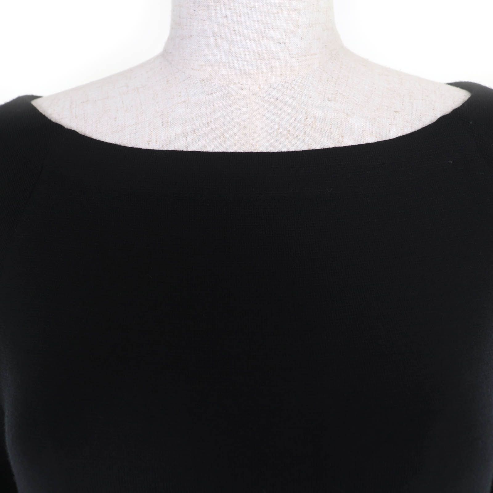 美品☆FOXEY フォクシー 39945 ウール100％ ボートネック 長袖ニット  