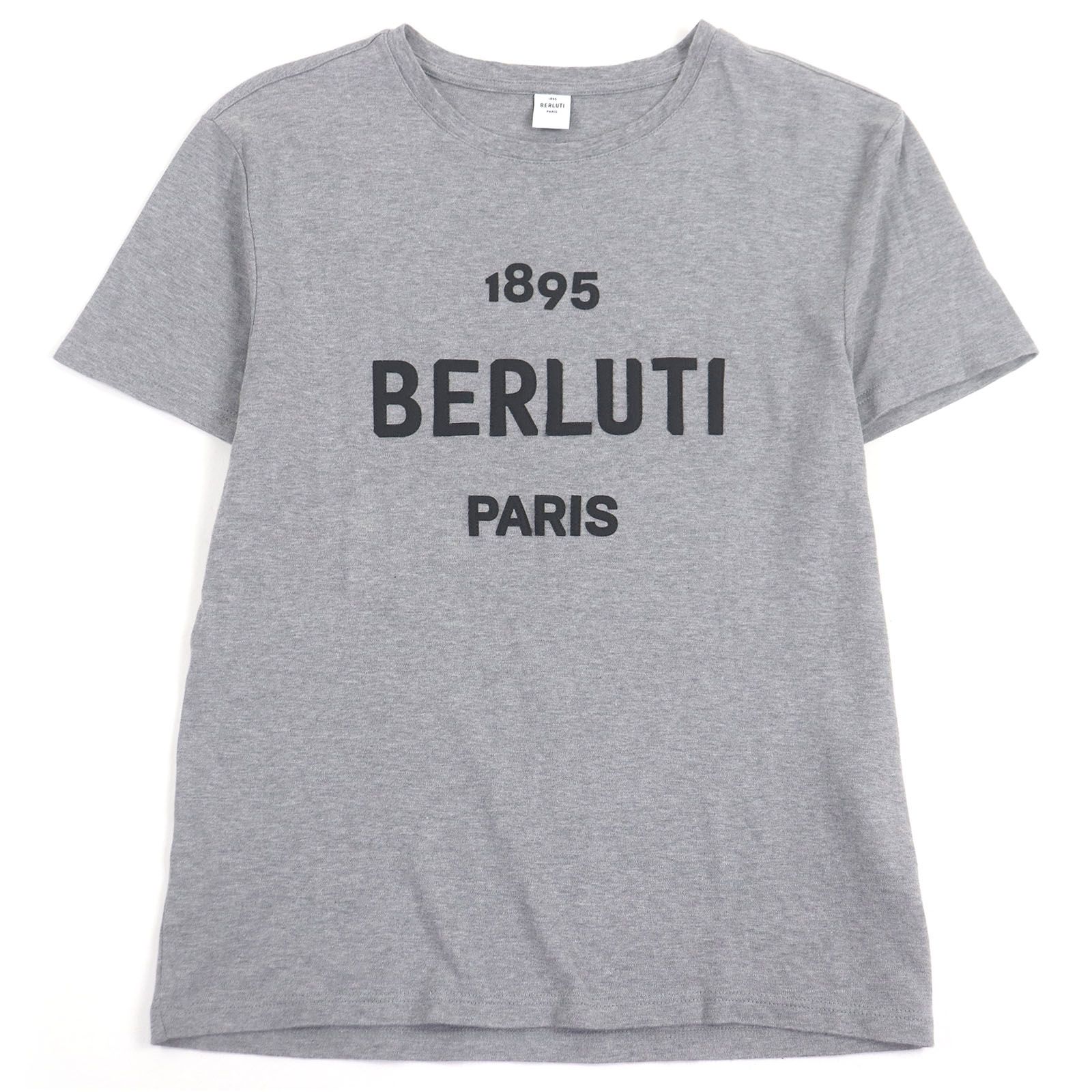 美品　約9.2万円　Berluti ベルルッティ コットン ロゴ刺繍 Tシャツ 極美品□BERLUTI ベルルッティ ロゴパッチ クルーネック ショート