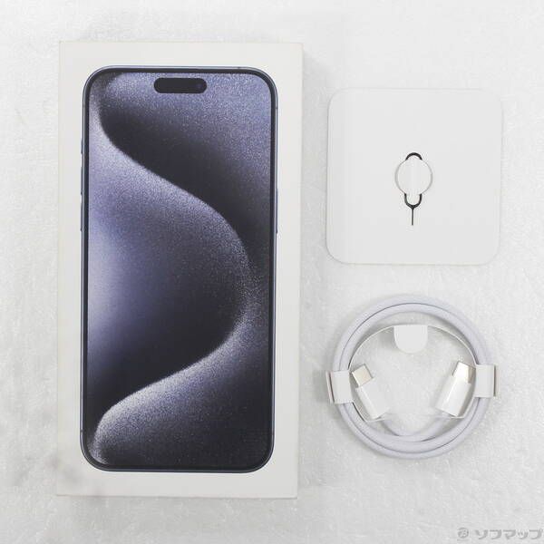 中古品〕 iPhone15 Pro Max 512GB ブルーチタニウム MU6X3J／A SIM