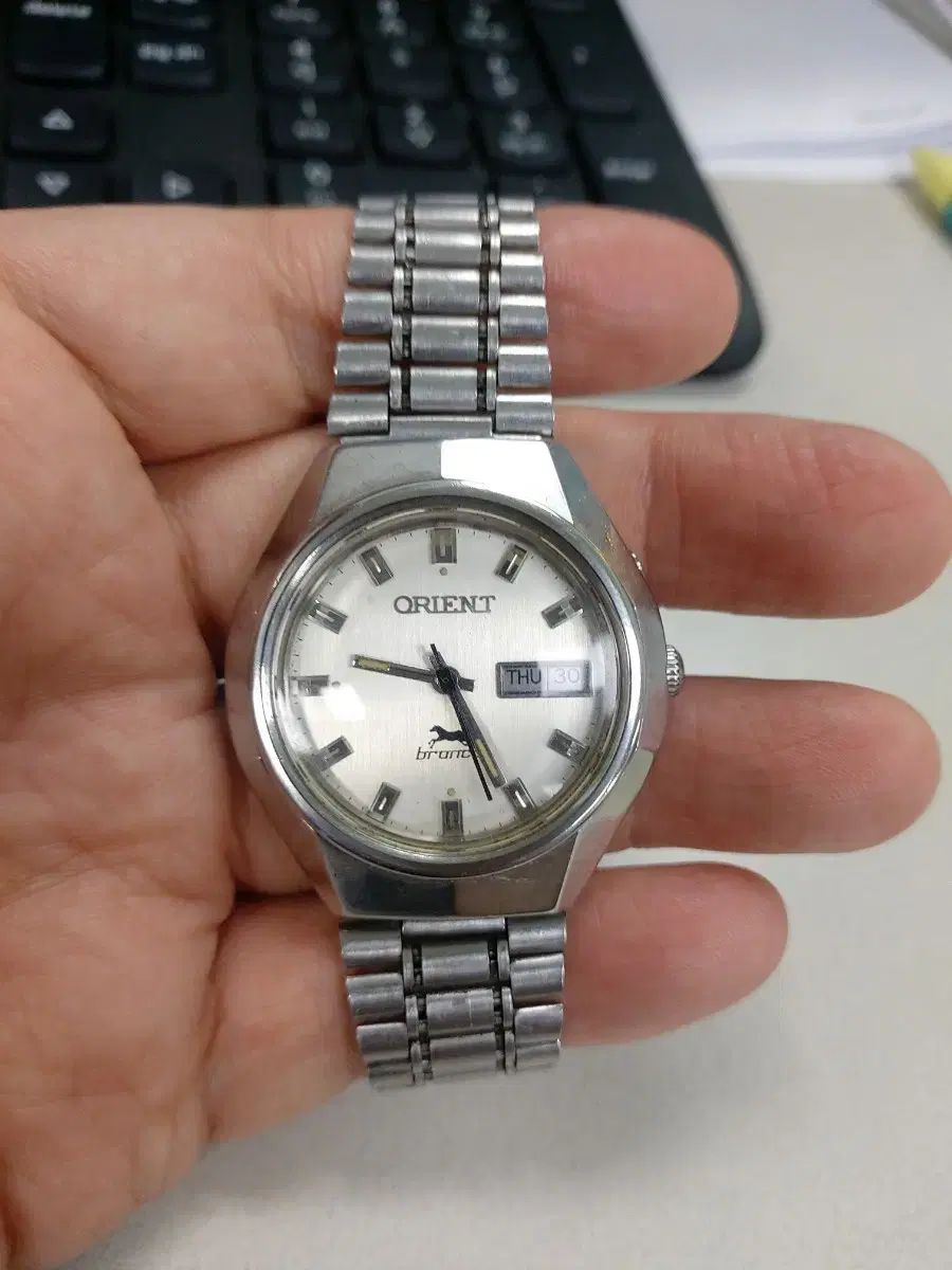 オリエント ヴィンテージ デイデイト メタル 時計