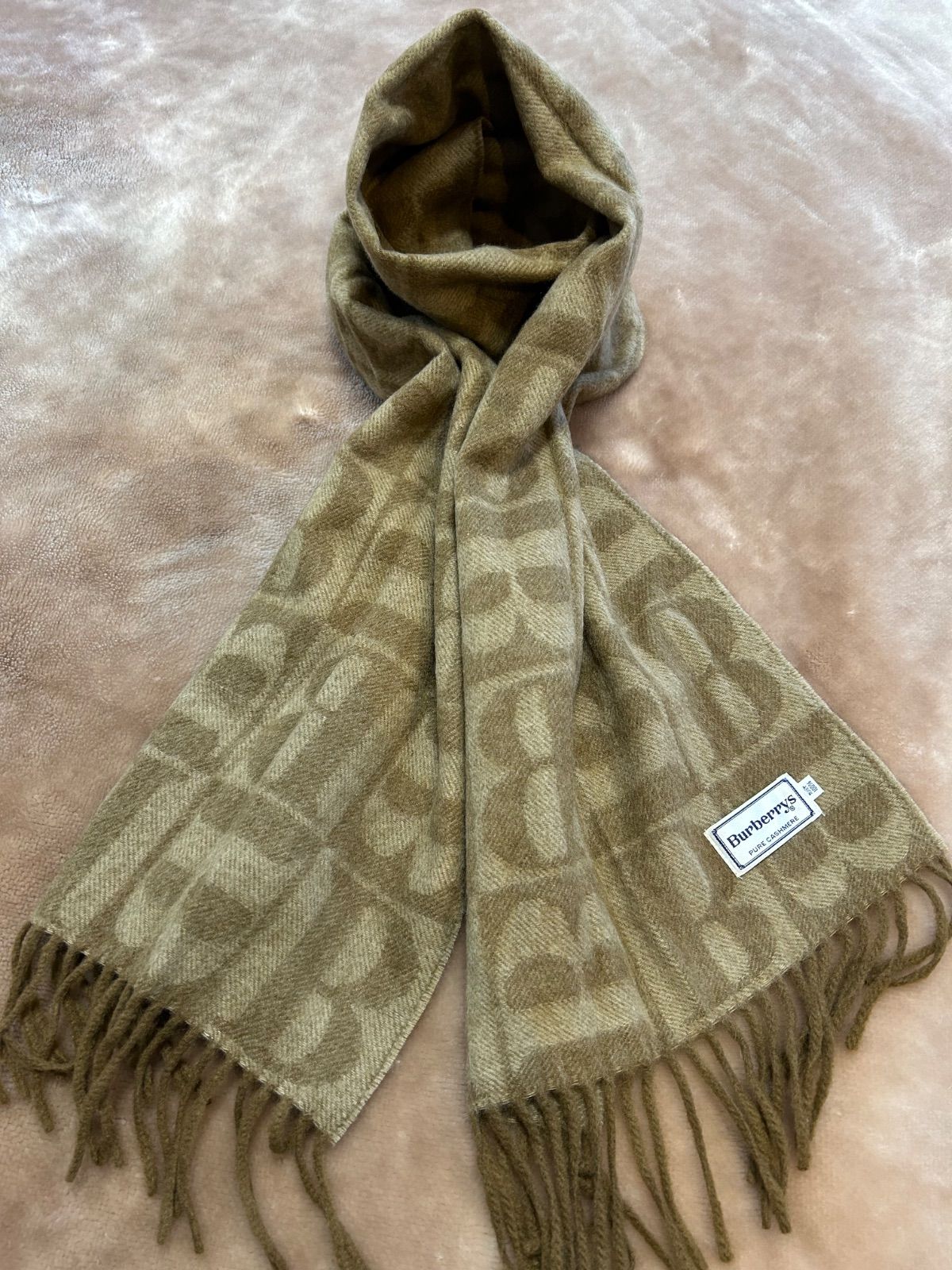 BURBERRY チェックマフラー ベージュ カシミヤ BURBERRY 新品 BURBERRY チェックマフラー ベージュ カシミヤ BURBERRY 新品