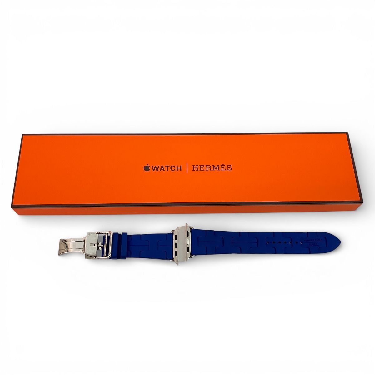 Apple 純正 Apple Watch HERMES 未使用 キリム 青 ブルー 46mm