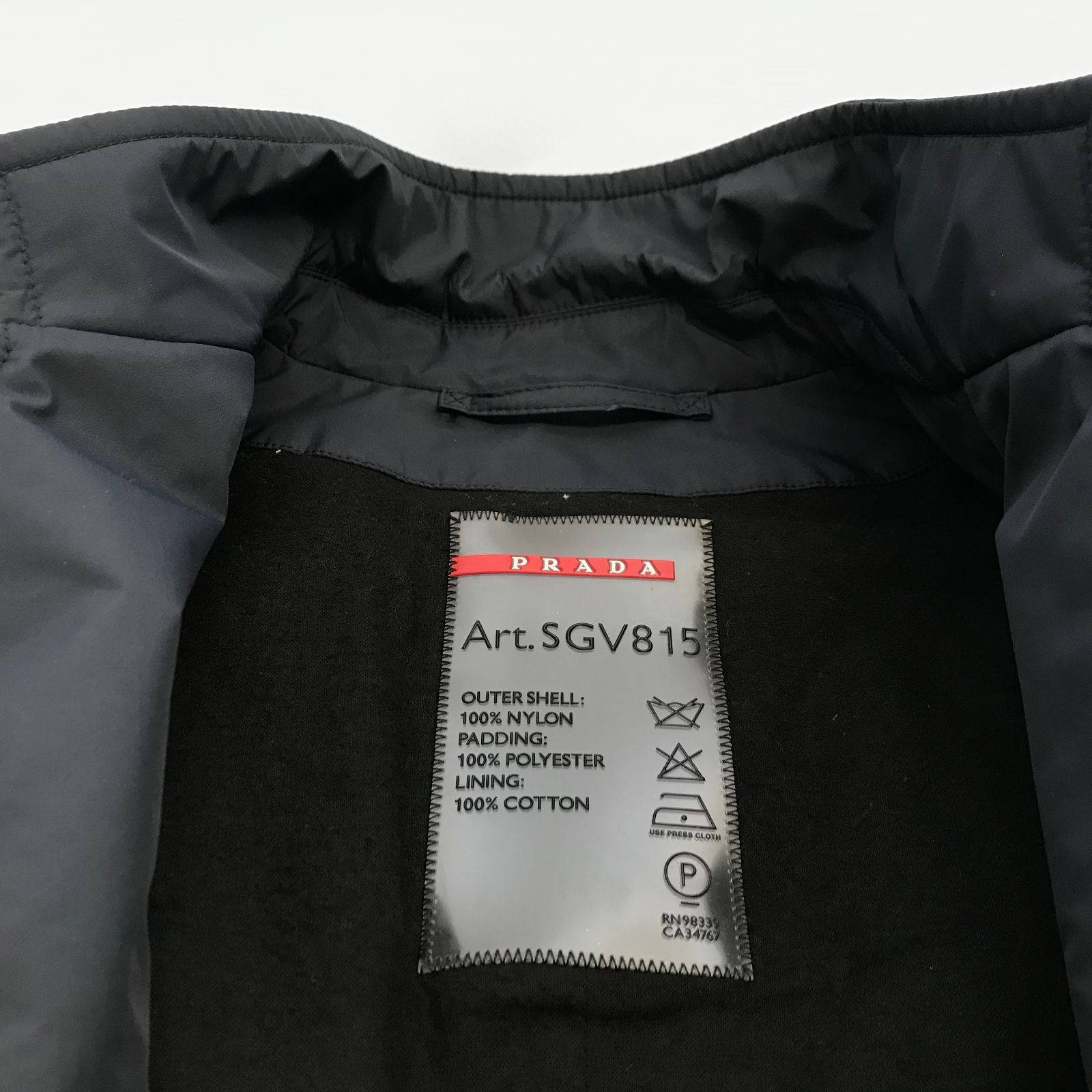 PRADA SPORT SGV815 ナイロン テーラードジャケット Tg.50 ダーク