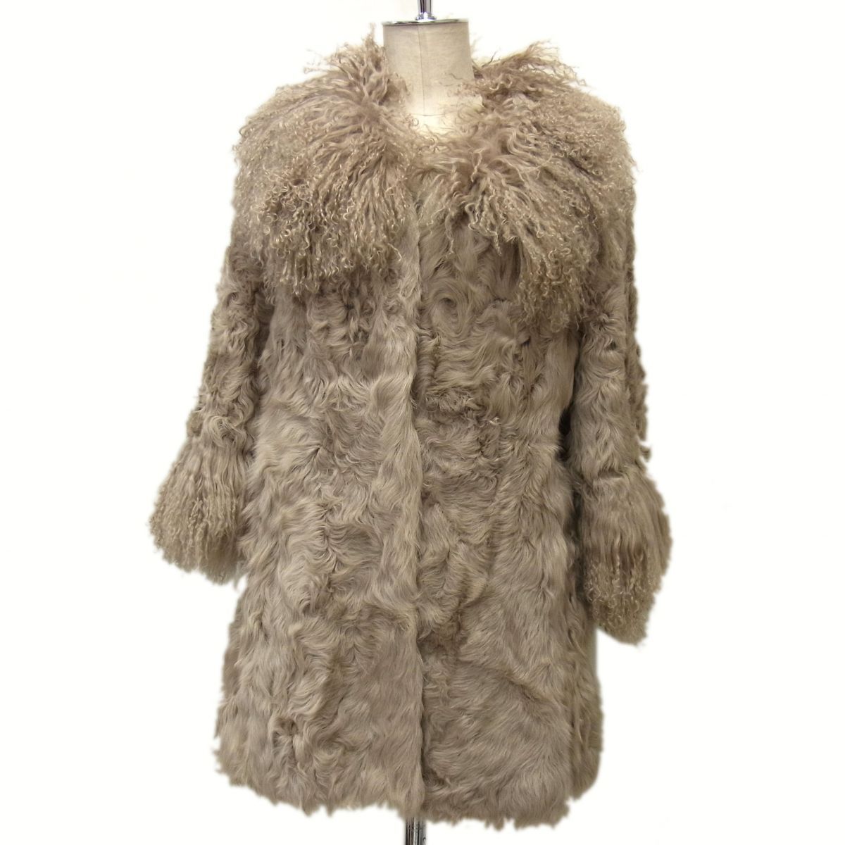 美品☆Ts collection ラムファーコート 毛皮 リアルファーコート