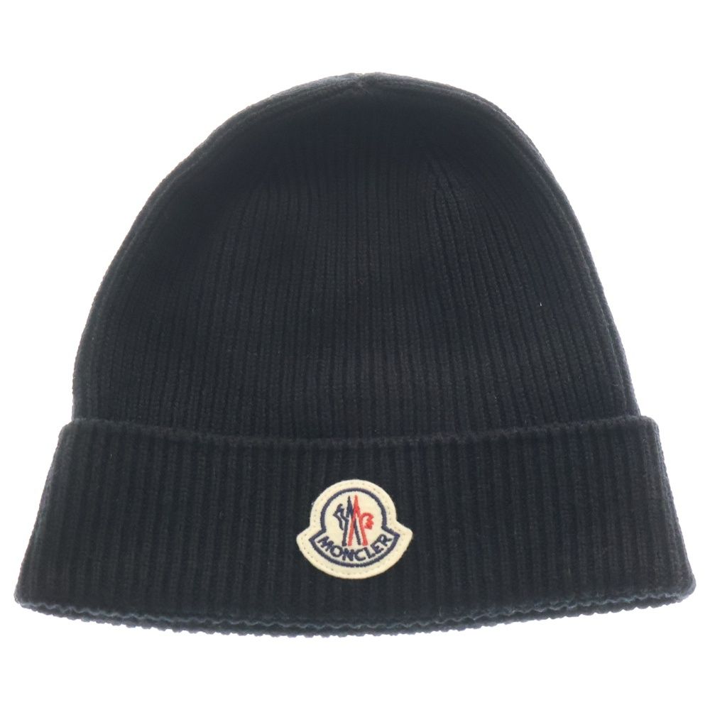 MONCLER (モンクレール) BERRETTO TRICOT ロゴ刺繍ニット帽 ビーニー