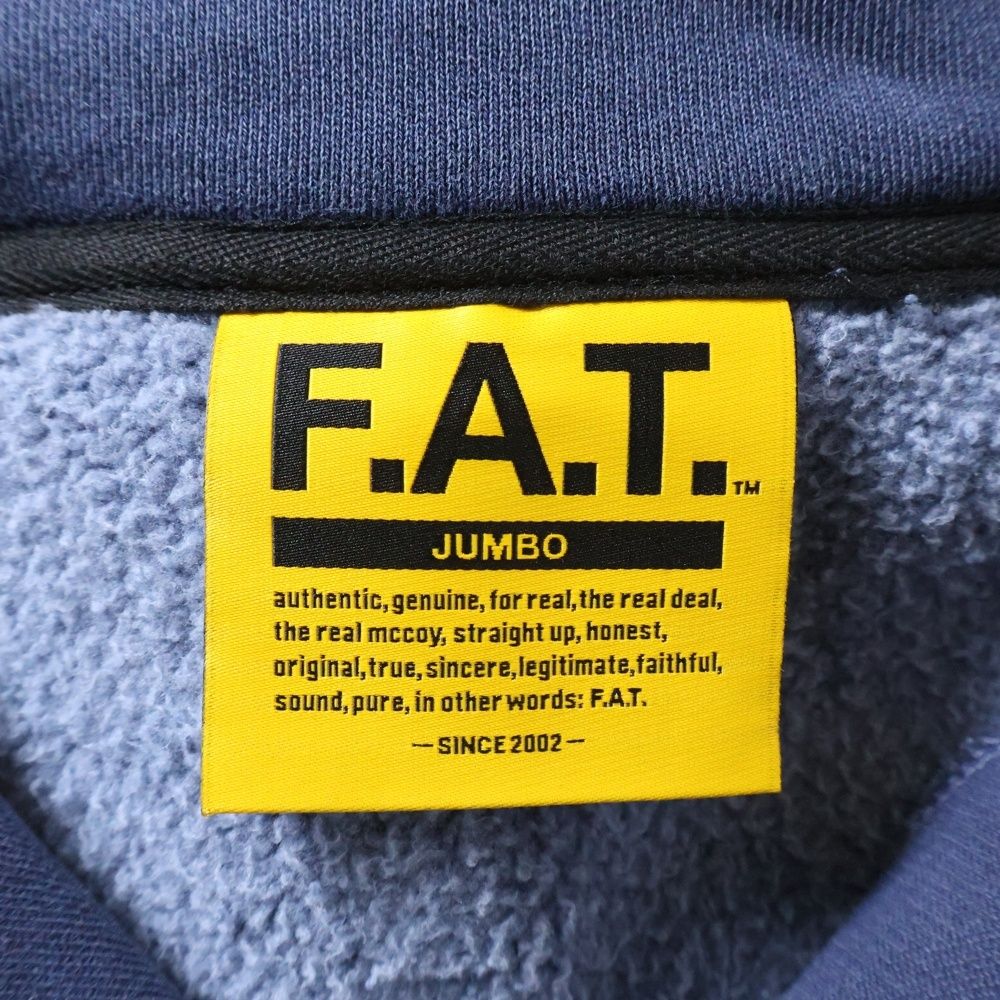 FAT (エフエーティー) DYEMENT.HALF ダイメント ハーフジップ プル 