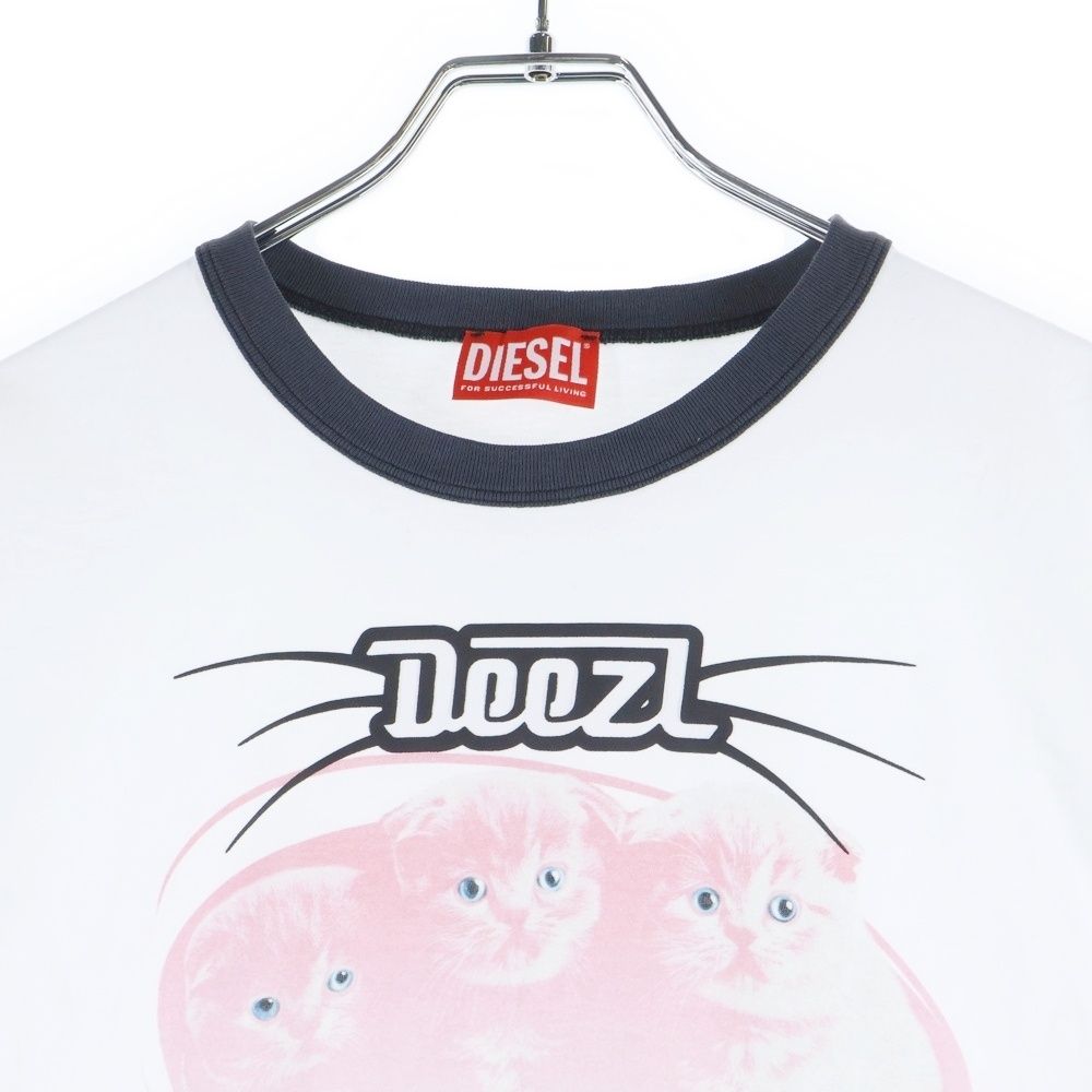 DIESEL (ディーゼル) 25SS T-NORM-CUFF CAT RINGER TEE キャット 
