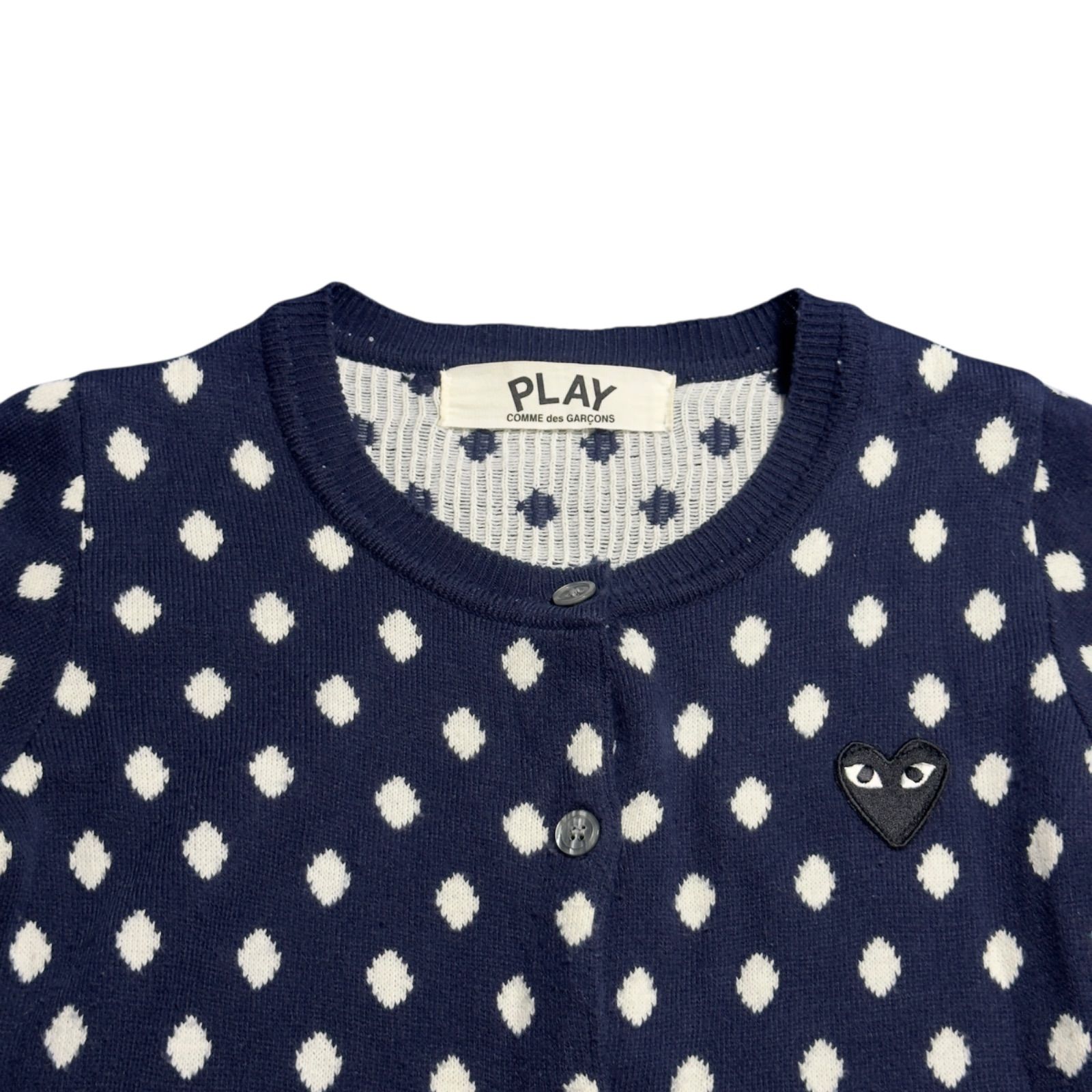 コムデギャルソンドット柄 ネイビー s COMME des GARCONS