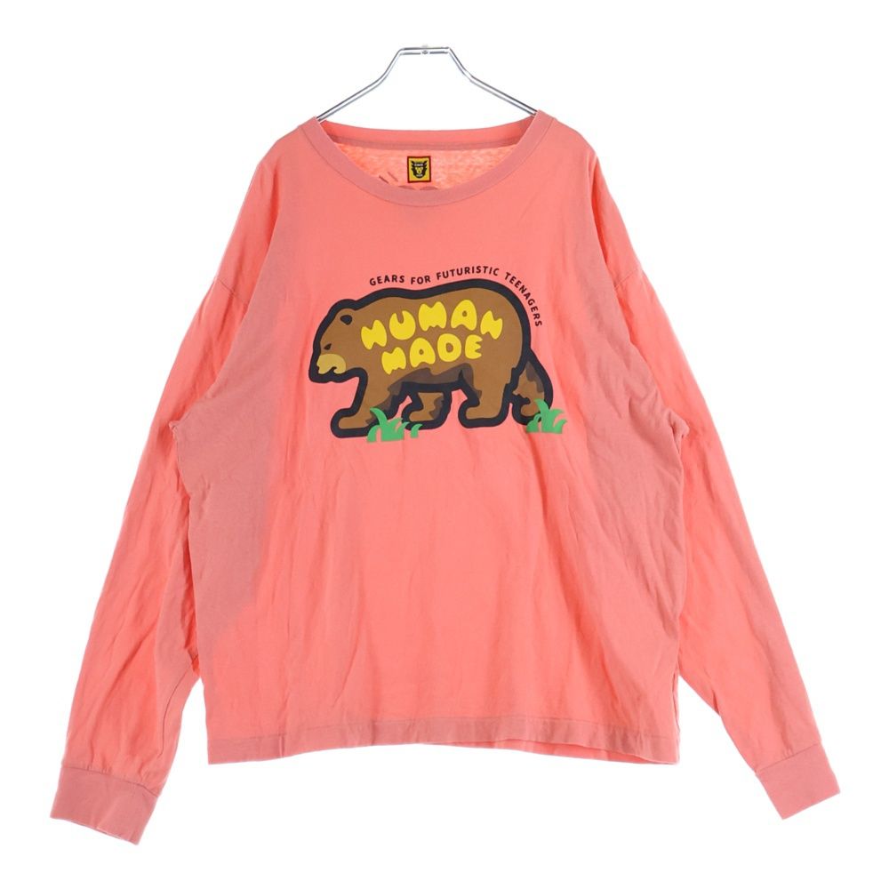 HUMAN MADE 長袖カットソー ピンク HUMAN MADE ヒューマンメイド