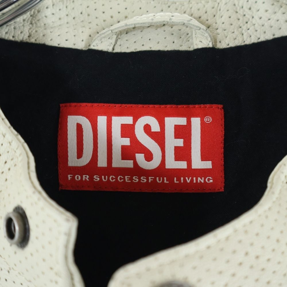 DIESEL (ディーゼル) 24AW L-POP ゴートスキン レザー レーシング