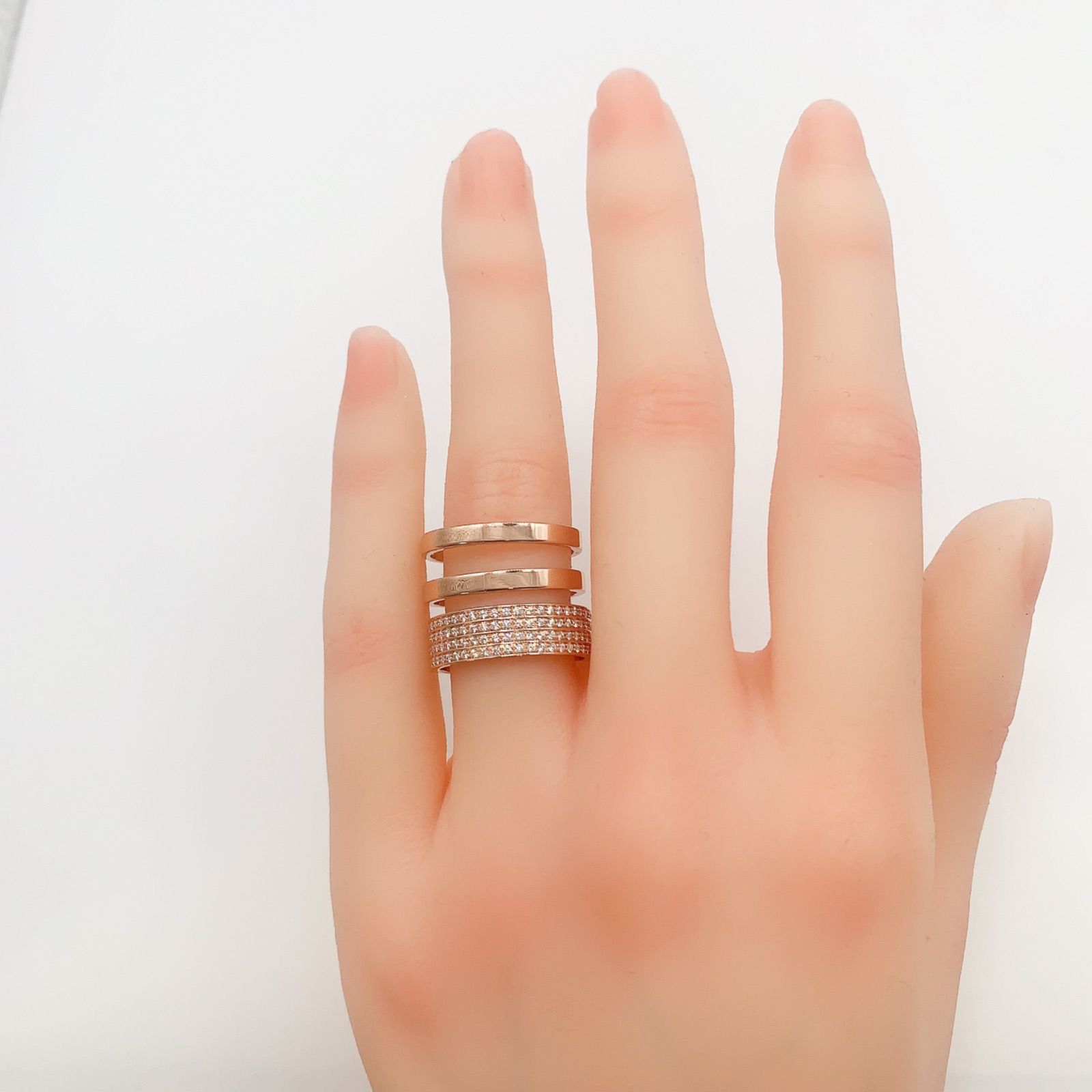 最終価格】【中古】REPOSSI レポシ ベルベル 3連 750 ダイヤモンド