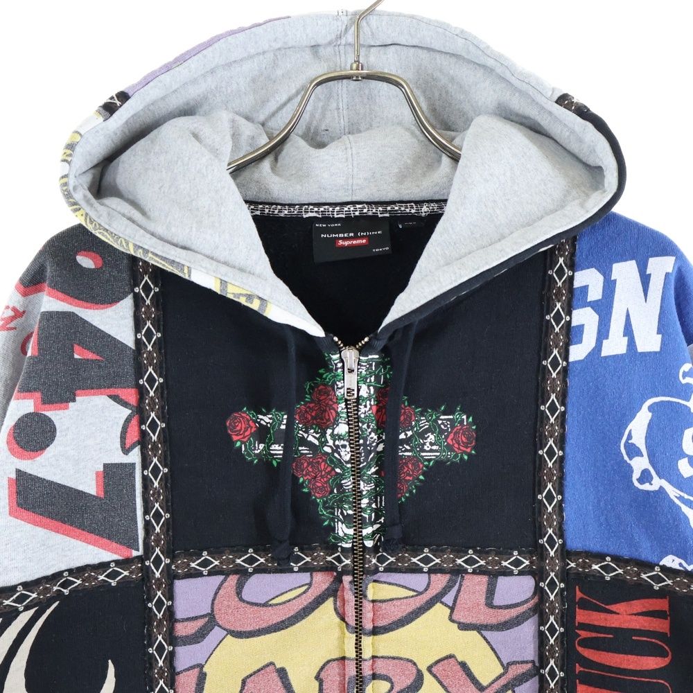 SUPREME (シュプリーム) 25AW ×Number (N)ine Patchwork Zip Up Hooded