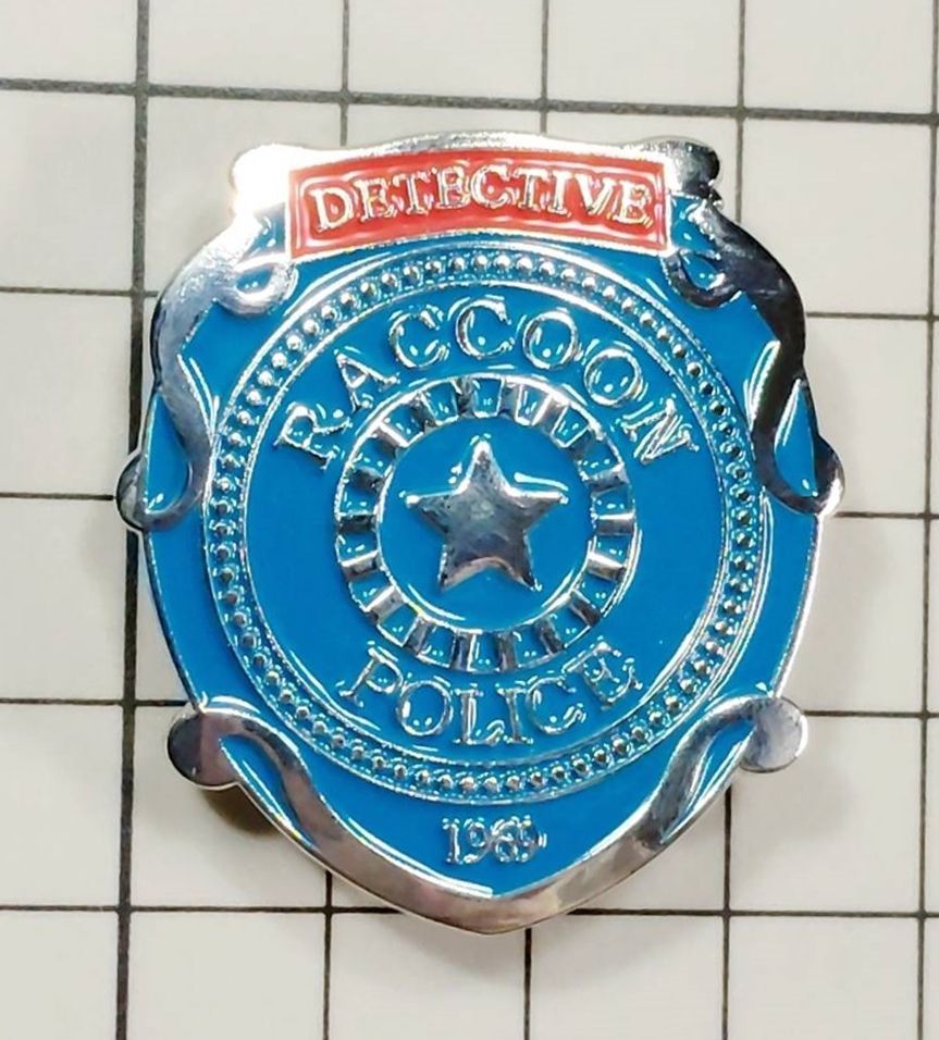 警察バッジ型 ピンバッジ ラクーンシティ警察（バイオハザード